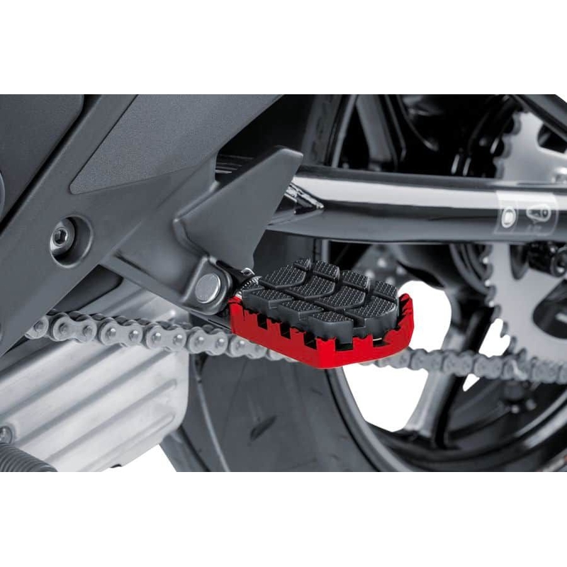 Footpegs without adapters PUIG ENDURO Rosu with rubber lichidare