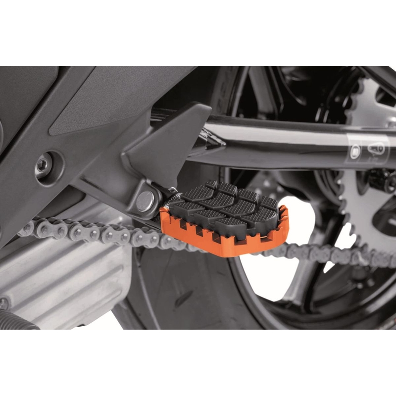 Footpegs without adapters PUIG ENDURO portocaliu with rubber