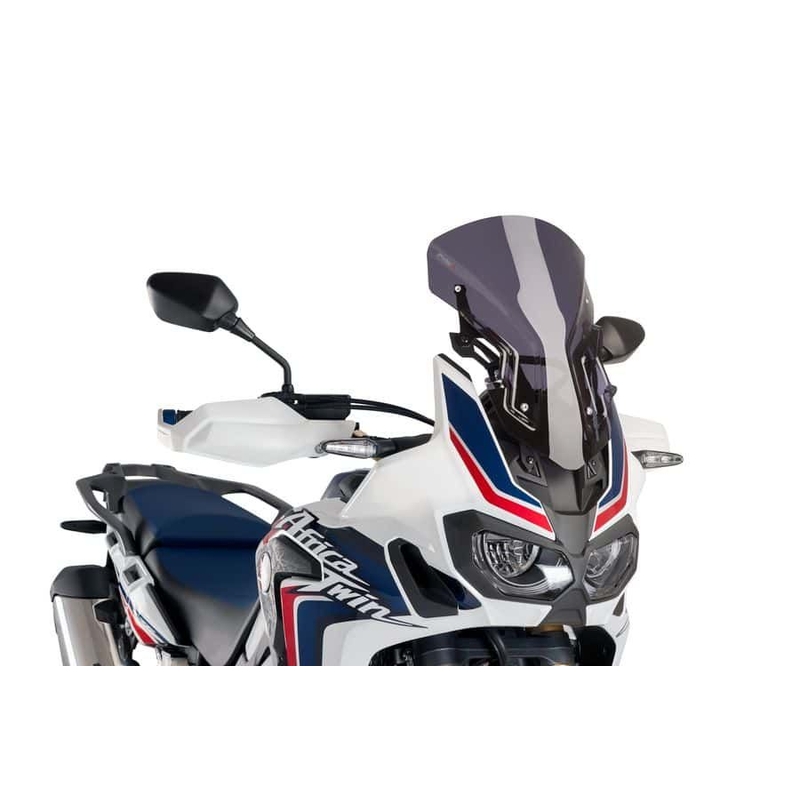 Parbriz PUIG RACING WITH SUPPORT + PROTECTION dark smoke