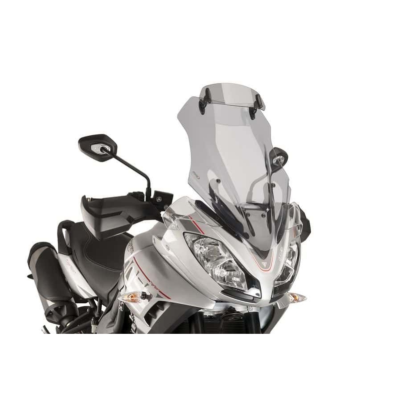 Parbriz PUIG TOURING WITH VISOR smoke pentru TRIUMPH Tiger 1050 Sport 2016-2019