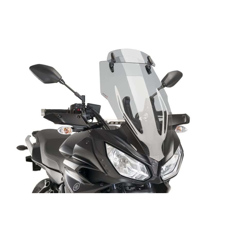 Parbriz PUIG TOURING WITH VISOR smoke pentru YAMAHA MT-07 Tracer / Tracer 700 2016-2019