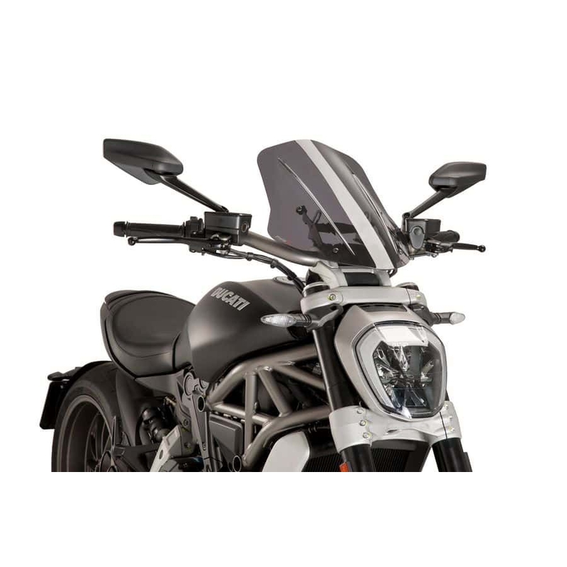 Parbriz PUIG NEW. GEN TOURING smoke pentru DUCATI Diavel 1200 2016-2018, DUCATI XDiavel S/Black Star/Dark 1200 2016-2024