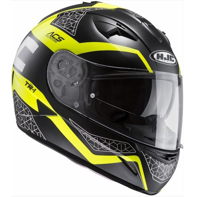 Cască de motocicletă HJC TR-1 Tholos MC4HSF negru-galben lichidare