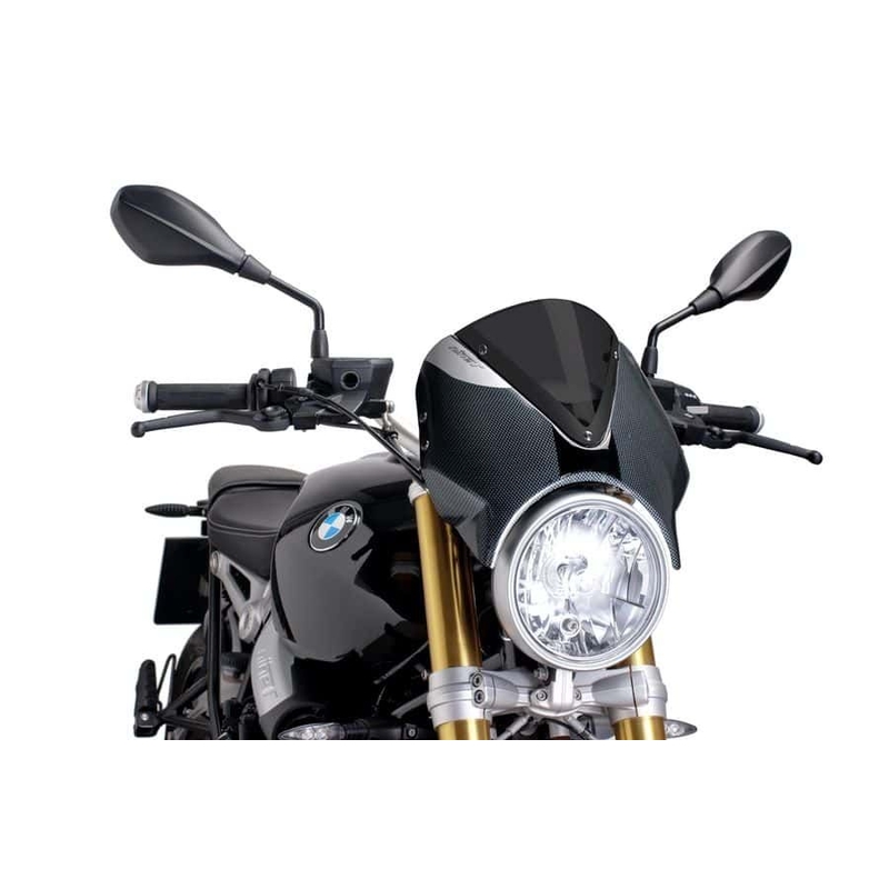 Parbriz PUIG RETROVISION carbon look dark smoke pentru BMW R 1200 Nine T 2013-2024