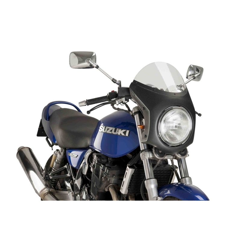 Parbriz universal PUIG SEMI-FAIRING carbon look smoke