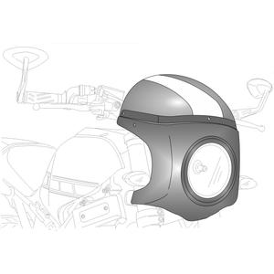 Windshield PUIG RETROVISIONS 0547H carbon look smoke