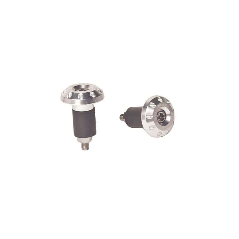 Universal bar ends PUIG RACE argintiu D 13-18mm