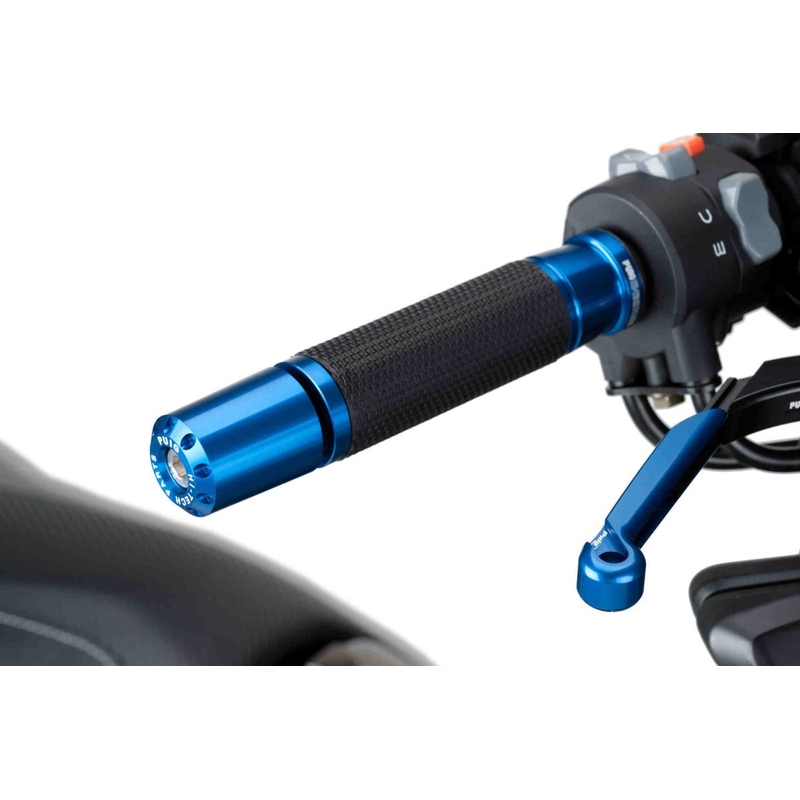 Bar ends PUIG LONG Albastru pentru KYMCO AK 550 Premium 2024