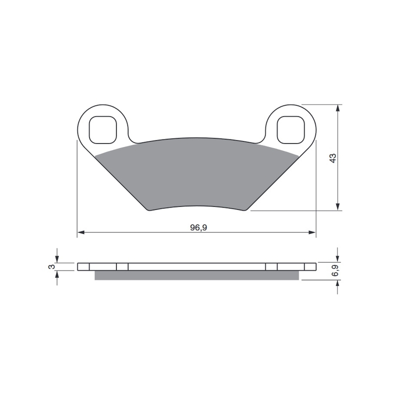 Placute de frana GOLDFREN S33 OFF-ROAD FRONT