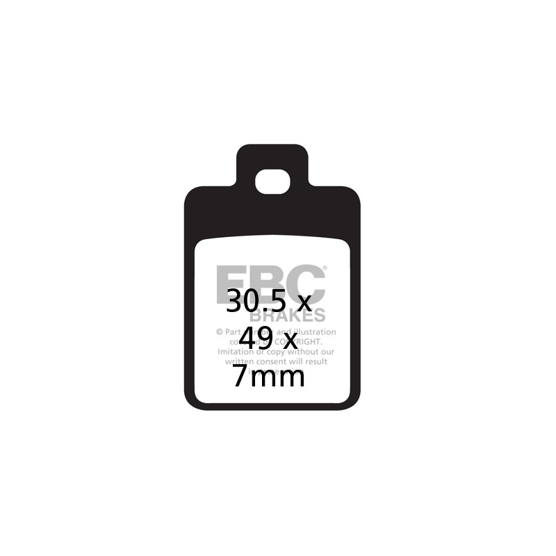 Placute de frana EBC pentru PIAGGIO/VESPA Sfera 50 1995-1997, PIAGGIO/VESPA Sfera 125 1995-1998