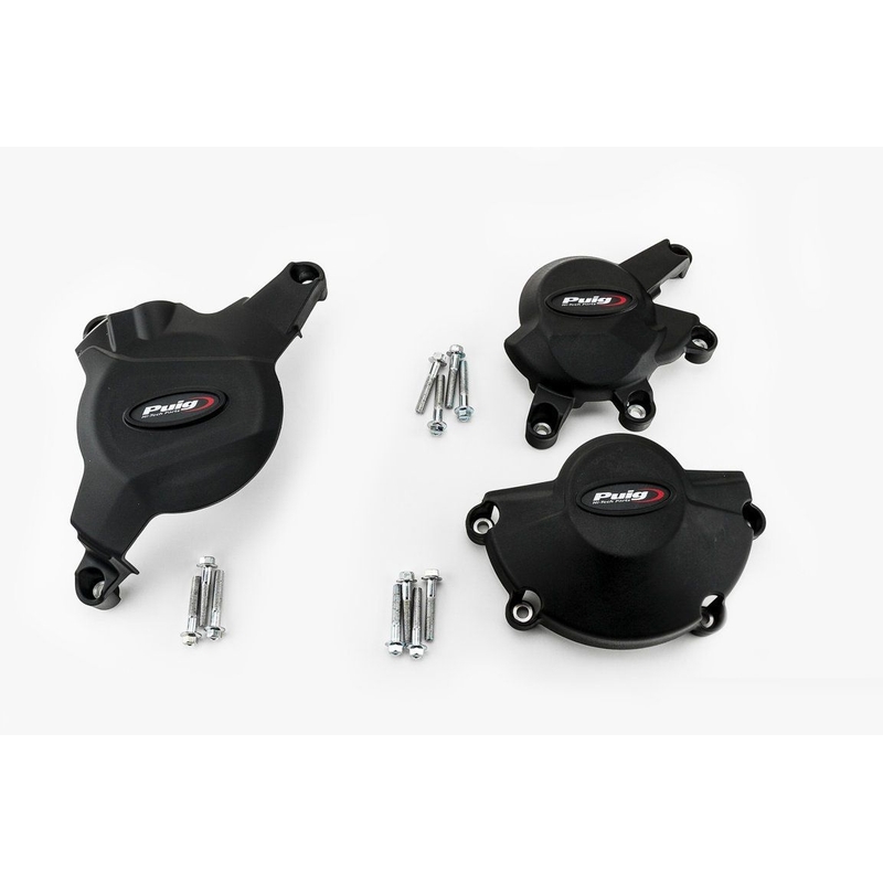  Engine protective covers PUIG Negru included right, left and alternator caps