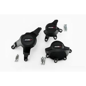  Engine protective covers PUIG 20122N Negru included right, left and alternator caps