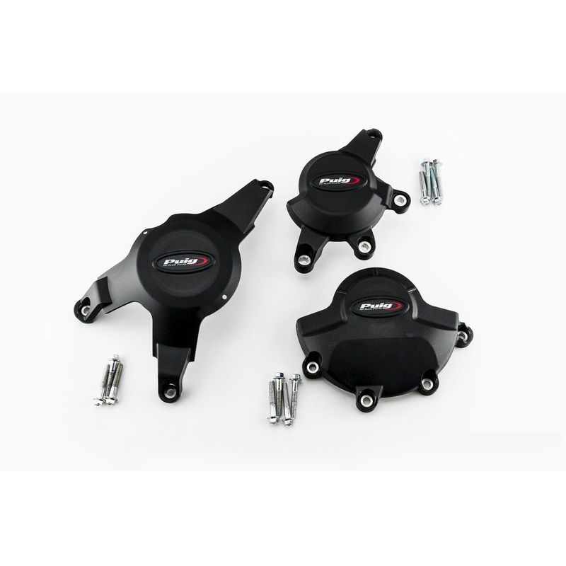  Engine protective covers PUIG Negru included right, left and alternator caps