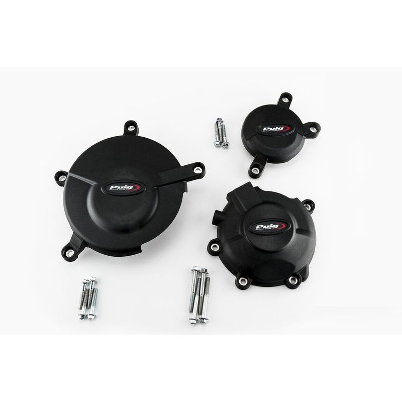 Engine protective covers PUIG Negru included right, left and alternator caps