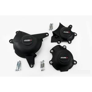  Engine protective covers PUIG 20126N Negru included right, left and alternator caps