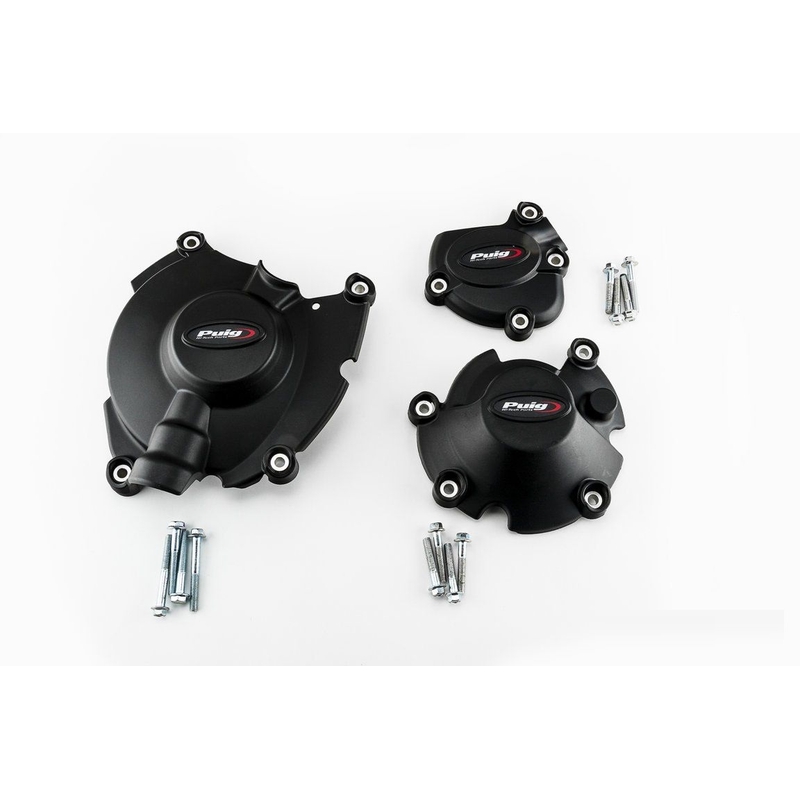  Engine protective covers PUIG Negru included right, left and alternator caps