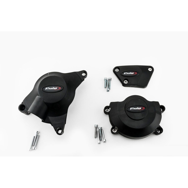  Engine protective covers PUIG Negru included right, left and alternator caps