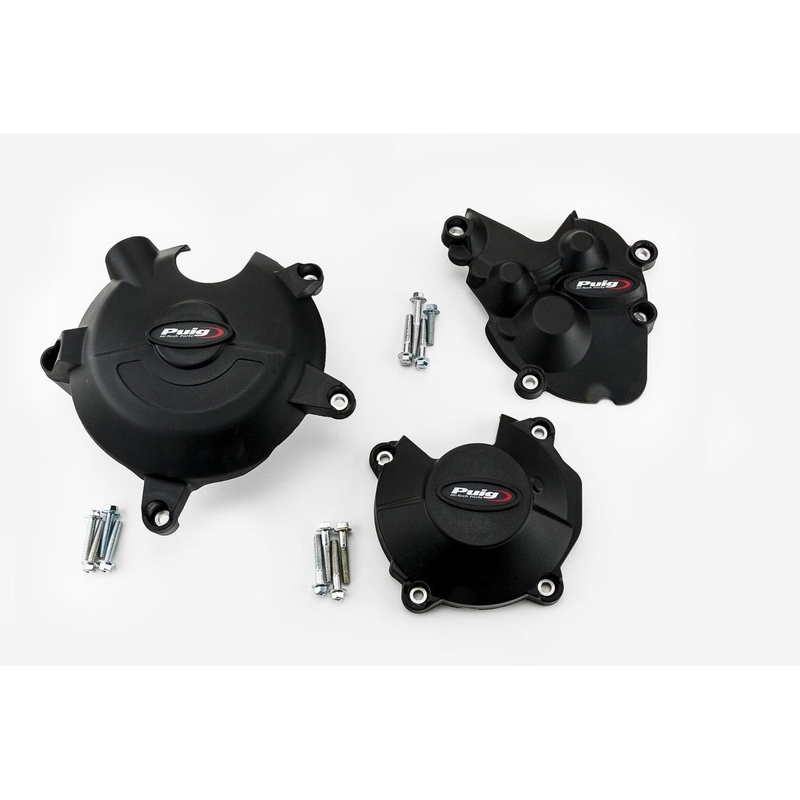  Engine protective covers PUIG Negru included right, left and alternator caps