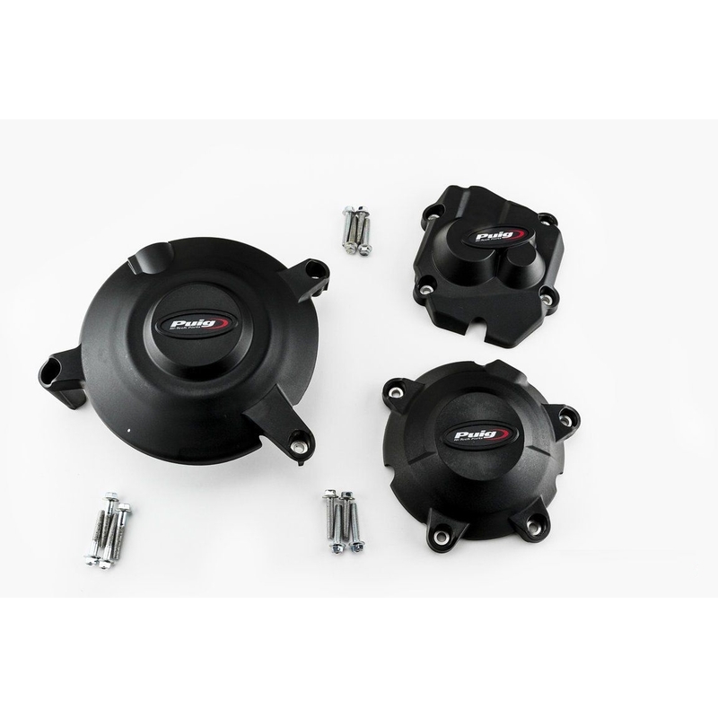 Engine protective covers PUIG Negru included right, left and alternator caps
