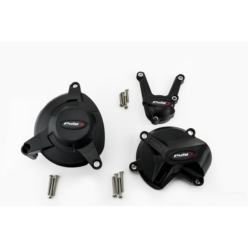  Engine protective covers PUIG Negru included right, left and alternator caps