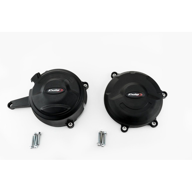  Engine protective covers PUIG Negru included right and left caps