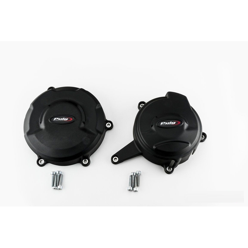  Engine protective covers PUIG Negru included right and left caps