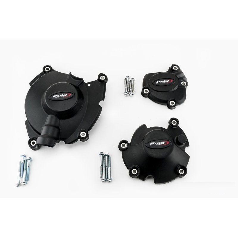  Engine protective covers PUIG Negru included right, left and alternator caps