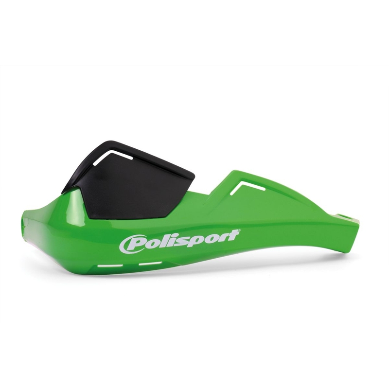 Handguard POLISPORT EVOLUTION INTEGRAL with mounting kit (?22 mm) green 05 lichidare