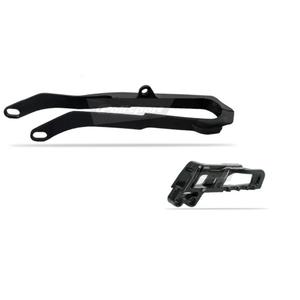 Chain guide / slider kit POLISPORT Negru