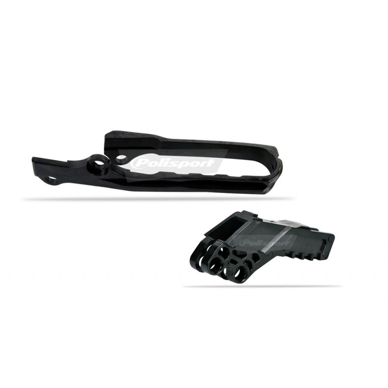 Chain guide / slider kit POLISPORT Negru