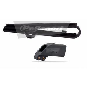 Chain guide / slider / sliding piece kit POLISPORT 90587 Negru