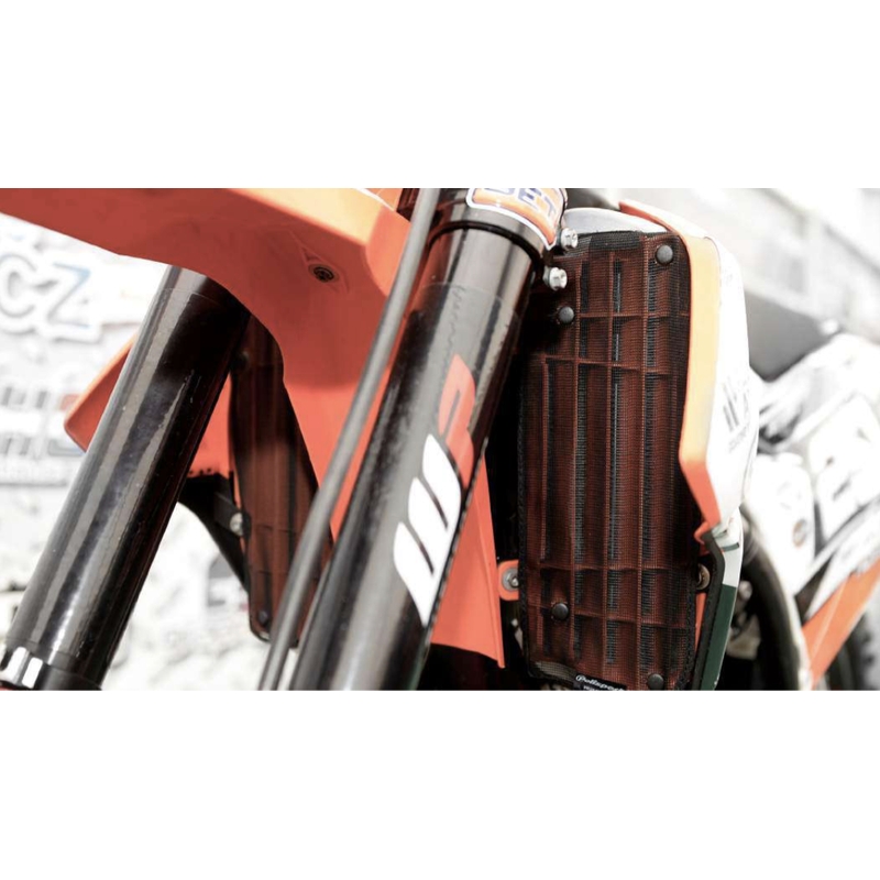 Mesh for radiator louvers POLISPORT Negru pentru HONDA CRF 250 R 2010-2013