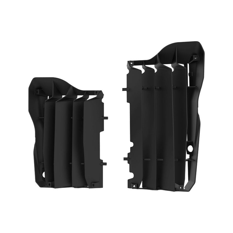 Radiator louvers POLISPORT Negru pentru HONDA CRF 450 R 2017-2020, HONDA CRF 450 RX 2017-2020