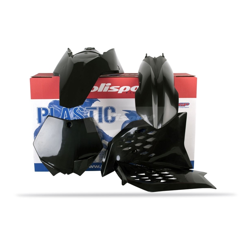 Kit plastice POLISPORT Negru