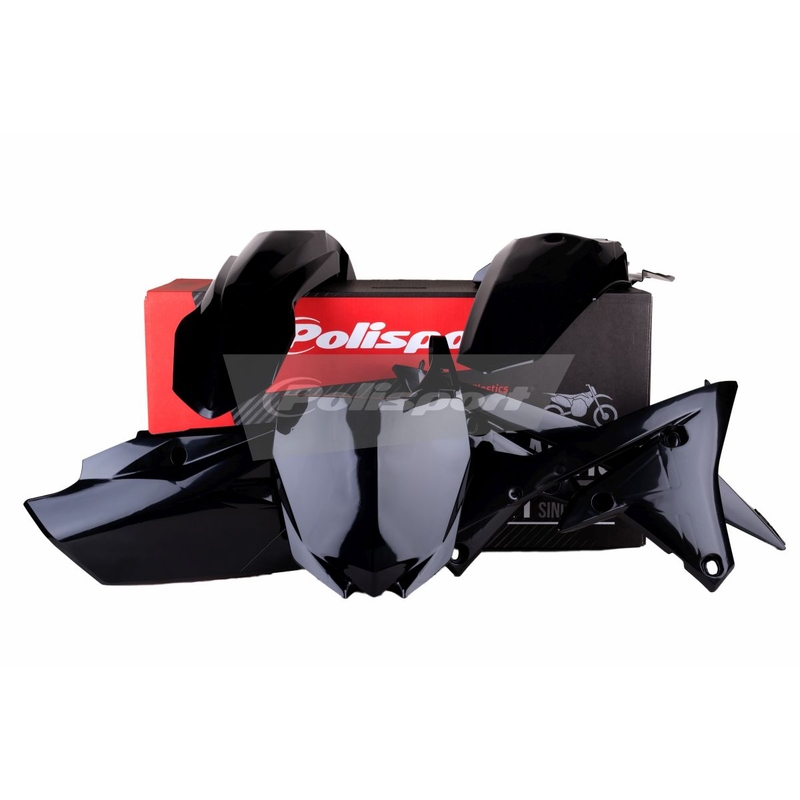 Kit plastice POLISPORT Negru pentru YAMAHA YZ 250 F 2014-2018, YAMAHA YZ 450 F 2014-2017