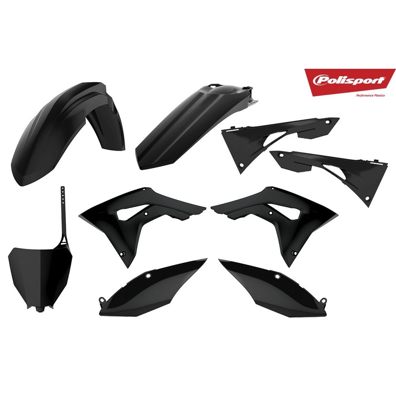 Kit plastice POLISPORT Negru