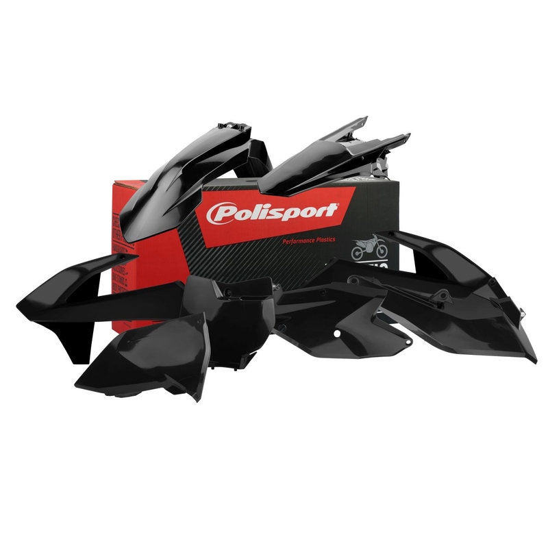 Kit plastice POLISPORT Negru lichidare