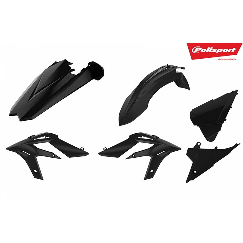 Kit plastice POLISPORT Negru pentru BETA Xtrainer 250 2015-2019, BETA Xtrainer 300 2015-2019