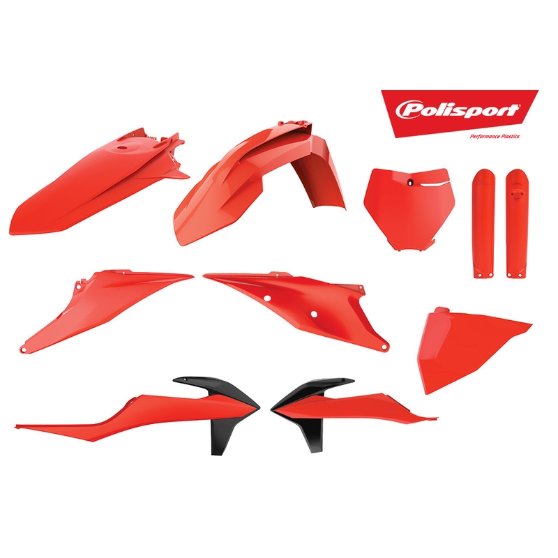 Kit plastice POLISPORT Orange Flo