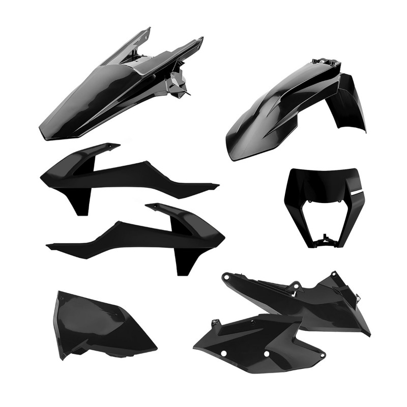 Kit plastice POLISPORT Negru
