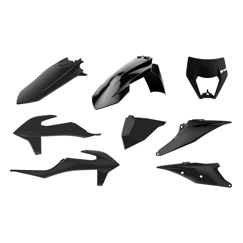 Kit plastice POLISPORT Negru