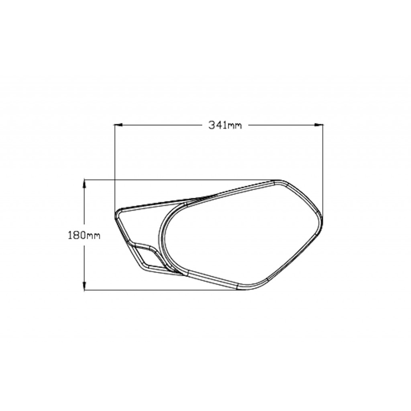 Panouri laterale PUIG RETRO matt black without supports