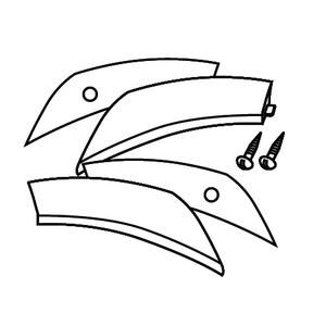 Benzi reflectorizante SHAD D1B431CAR Alb for SH43