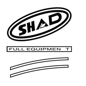 Stickers SHAD D1B43ETR Rosu for SH43