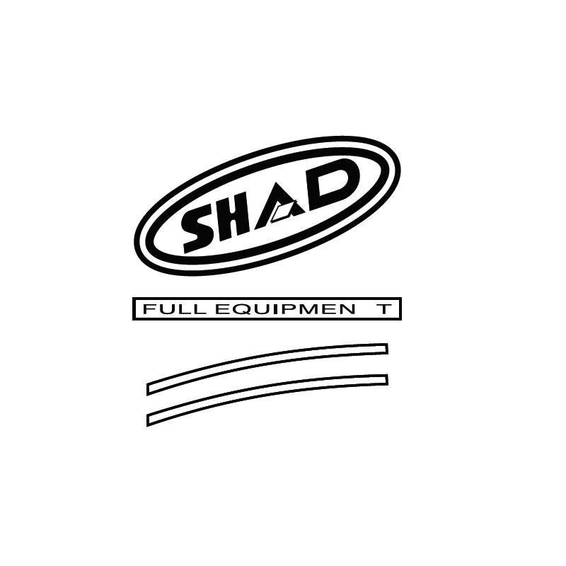 Stickers SHAD for SH43 Rosu