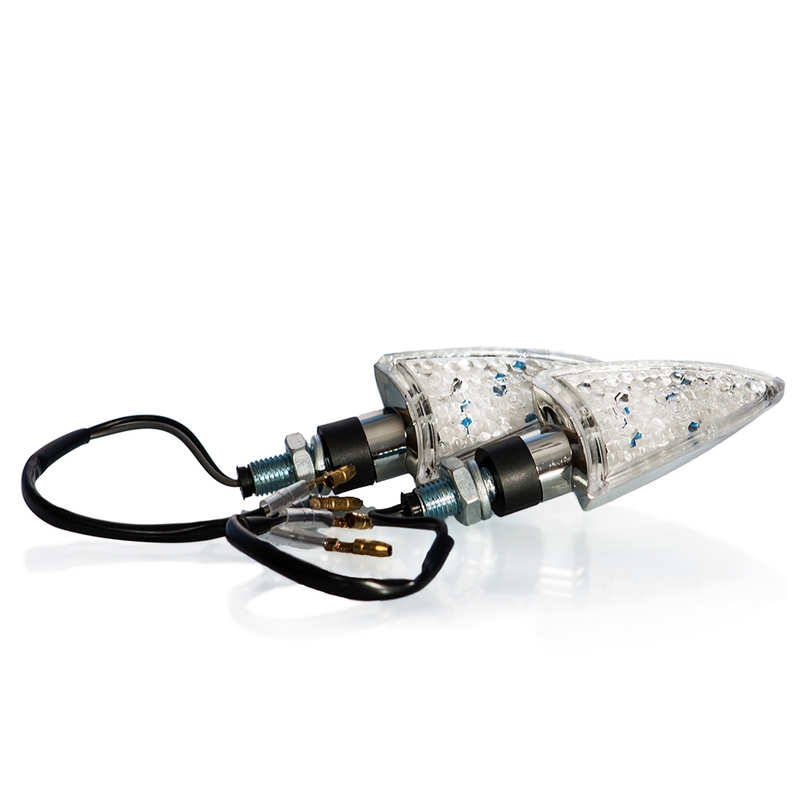 Semnale LED (2 buc) MOTION STUFF cromat lichidare
