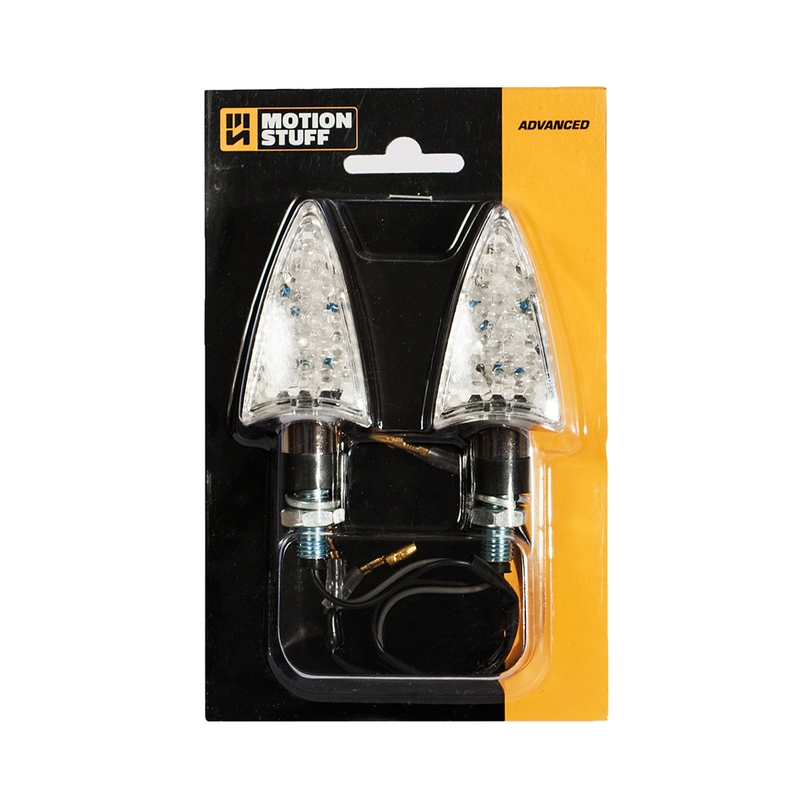 Semnale LED (2 buc) MOTION STUFF cromat lichidare
