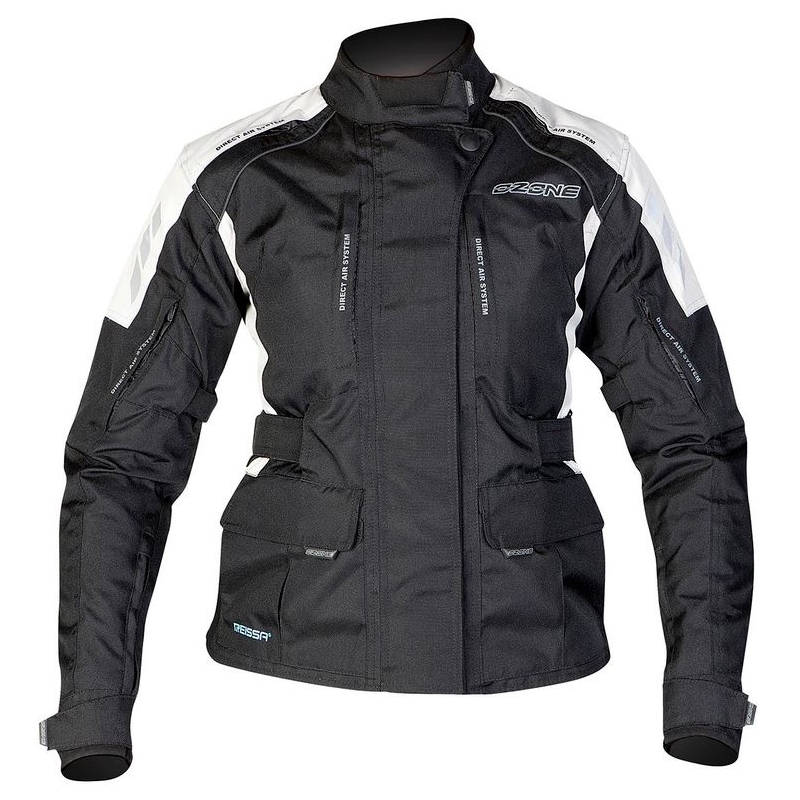 Jacheta Moto pentru femei Ozone Tour negru-gri lichidare
