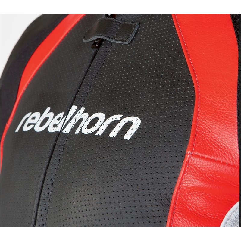 Rebelhorn Piston II negru/alb/roșu jachetă de motocicletă Rebelhorn Piston II negru/alb/roșu