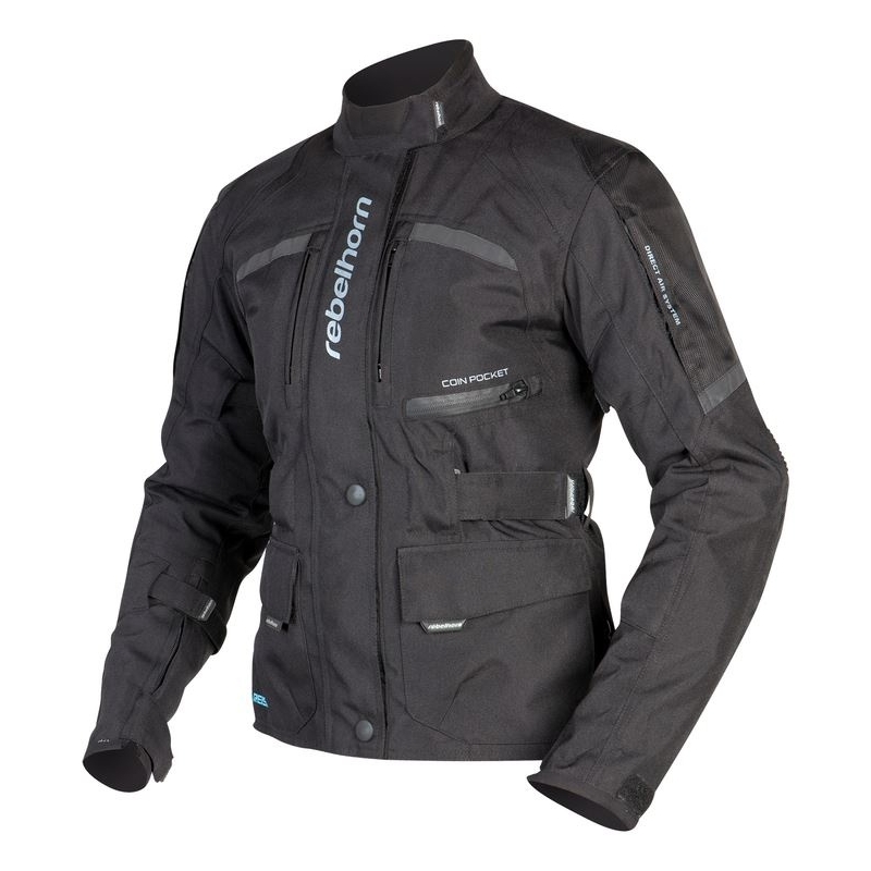 Jacheta moto pentru femei Rebelhorn Hiker negru lichidare